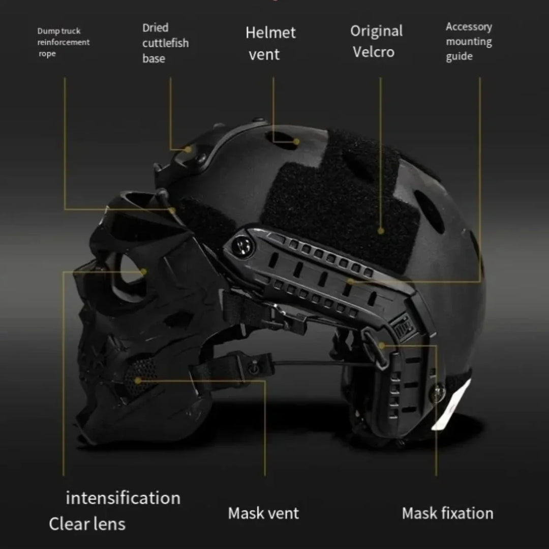 Halloween Mask Skull Tactical Helmet Outdoor Gear