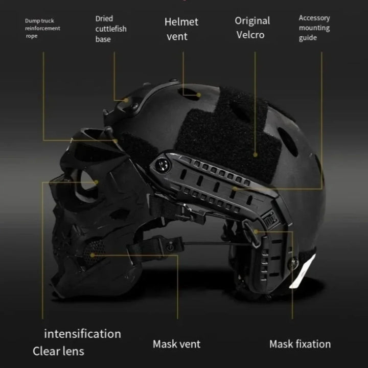 Halloween Mask Skull Tactical Helmet Outdoor Gear