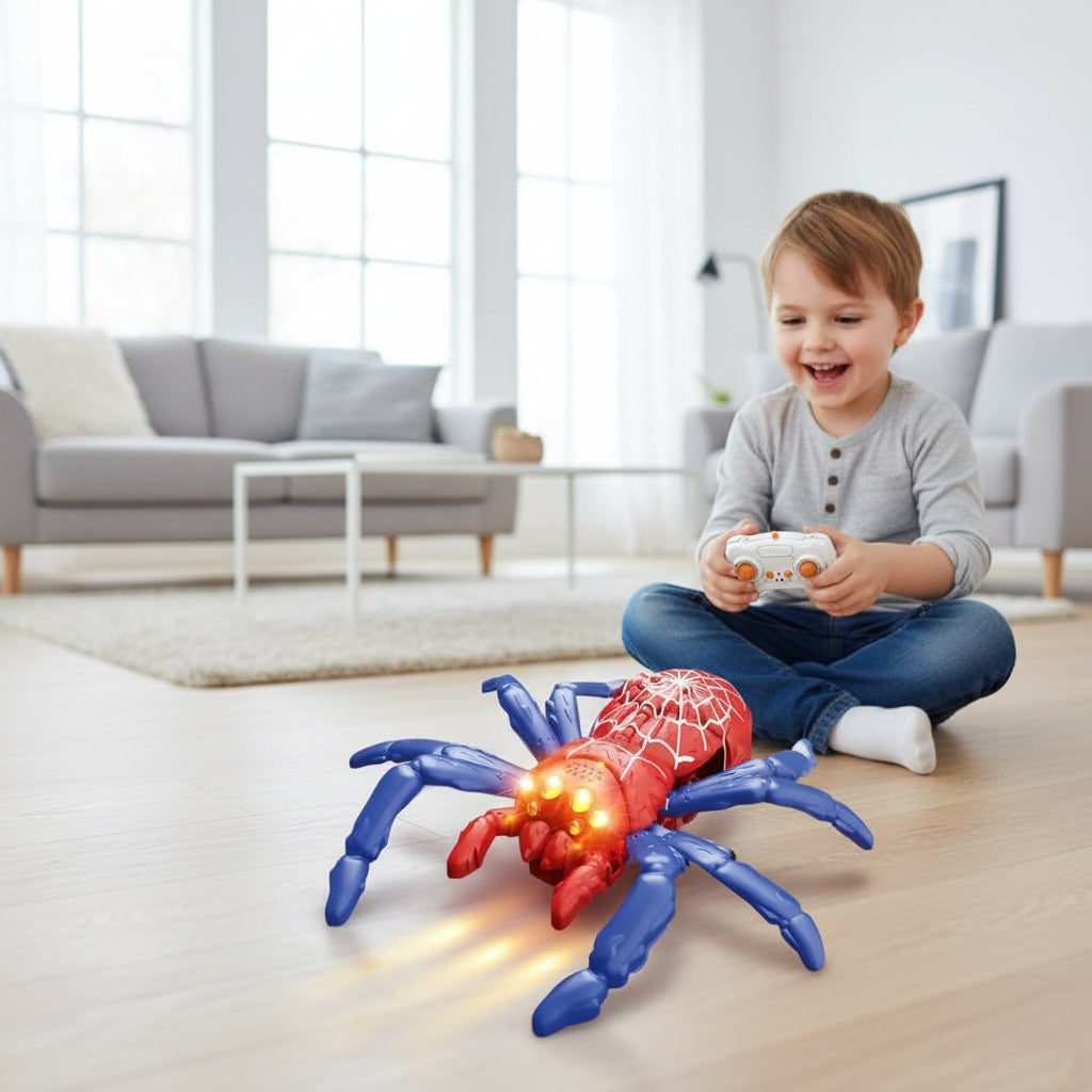 Halloween Toys Remote Control Spider Decoration Jumping