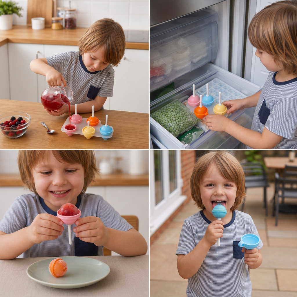 Homemade Ice Pops Moulds Fun Design