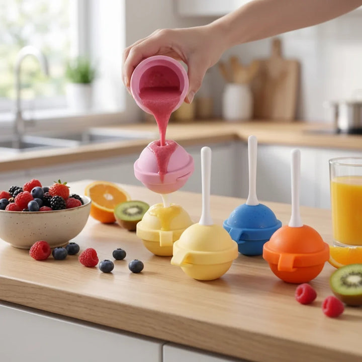 Homemade Ice Pops Moulds Fun Design