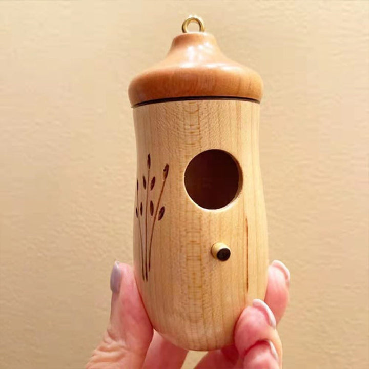 Hummingbird House Wooden Birdhouse Garden Decor