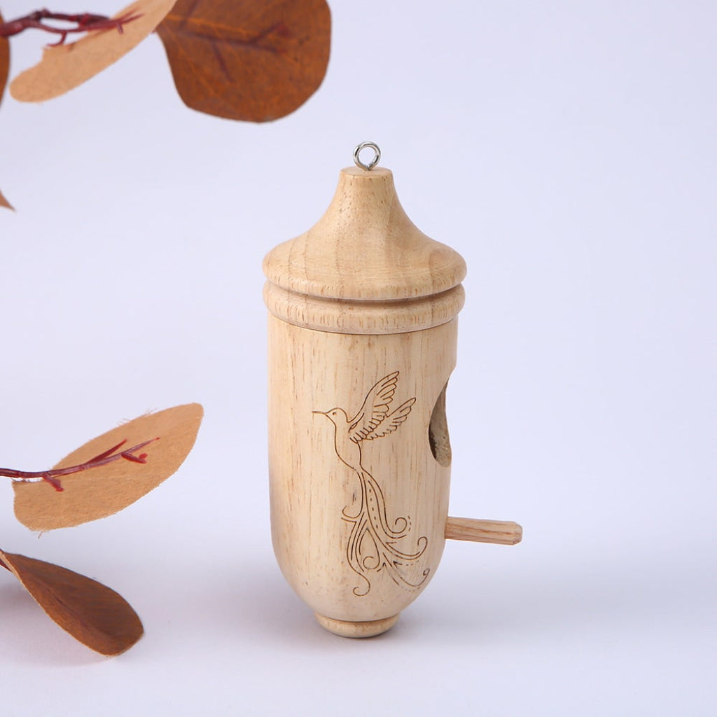 Hummingbird House Wooden Birdhouse Garden Decor