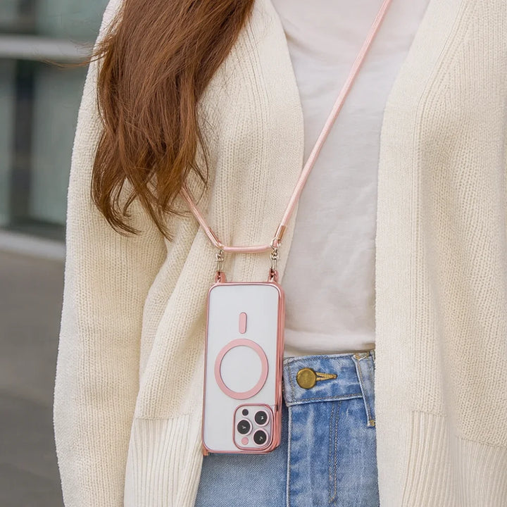 Phone Case MagSafe Crossbody Strap Lanyard Cover
