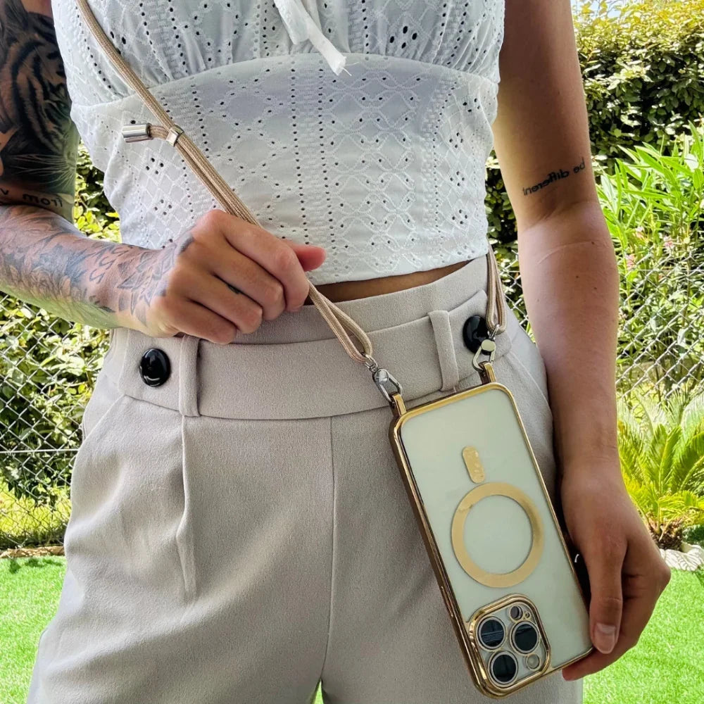 Phone Case MagSafe Crossbody Strap Lanyard Cover