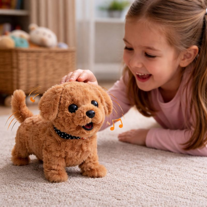 Robot Dog Interactive Plush Puppy Toy Realistic Walking Puppy