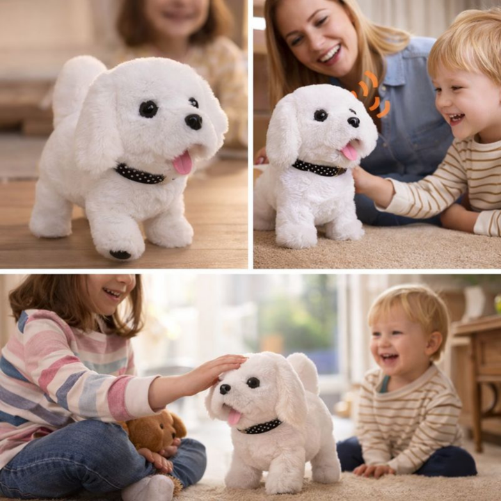 Robot Dog Interactive Plush Puppy Toy Realistic Walking Puppy