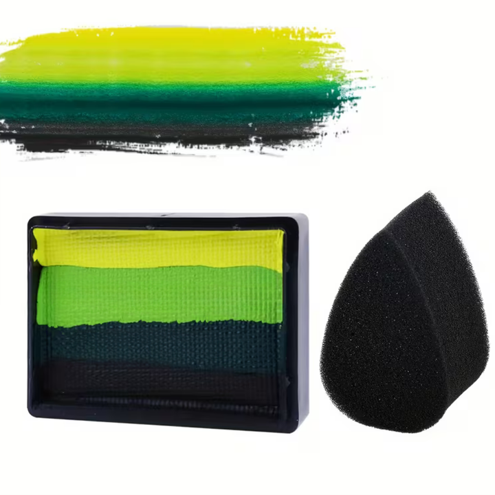 Soccer Ball Neon Split Cake Body Paint Set UV Glow Parties