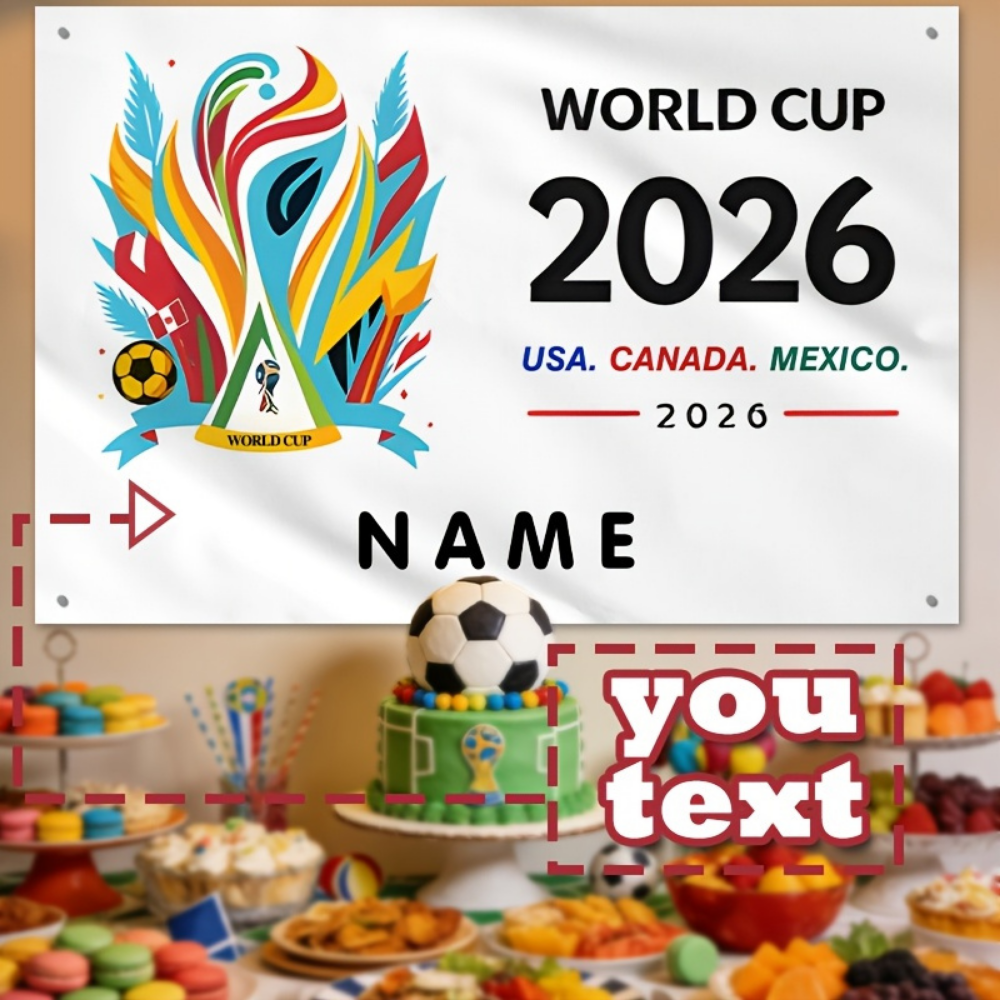Wall Banner Mexico Flag Custom Soccer Fan Personalized Name