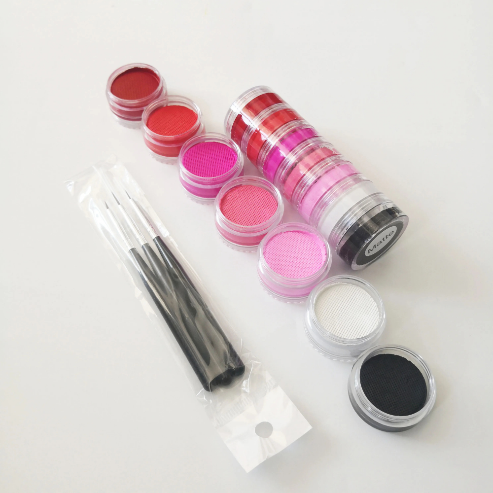 World Cup Rainbow Face Paint Set Neon Split Cake Body