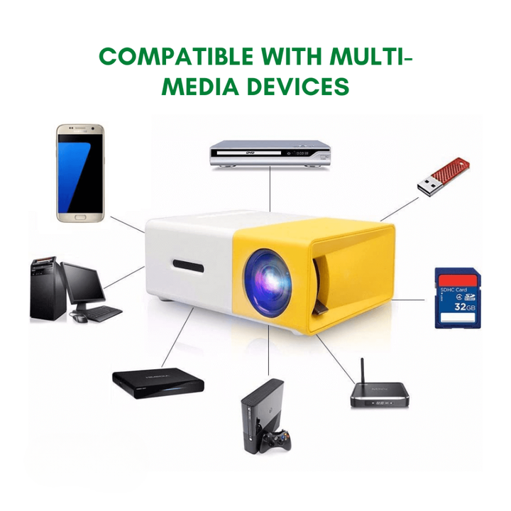 World Cup Portable Mini Projector HDMI Home Outdoor Cinema