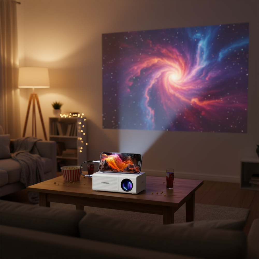 World Cup Portable Mini Projector 3000 Lumen LED