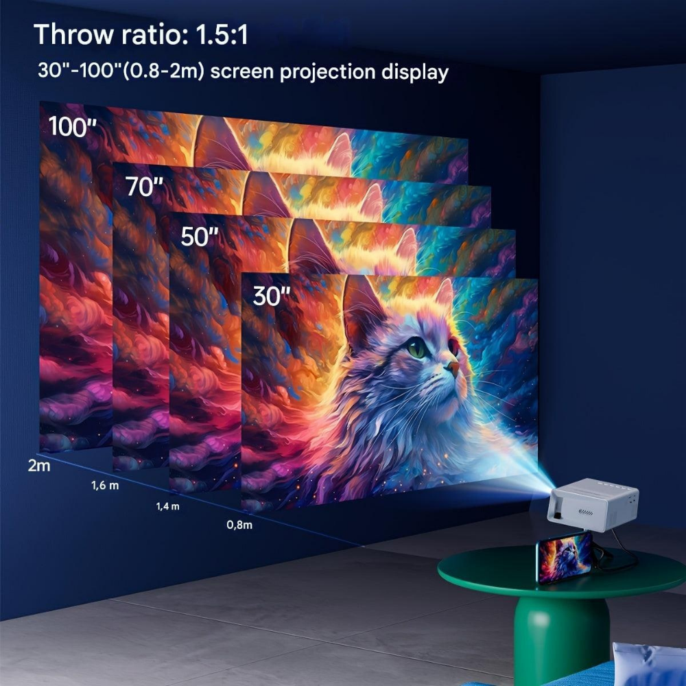 World Cup Portable Mini Projector 3000 Lumen LED