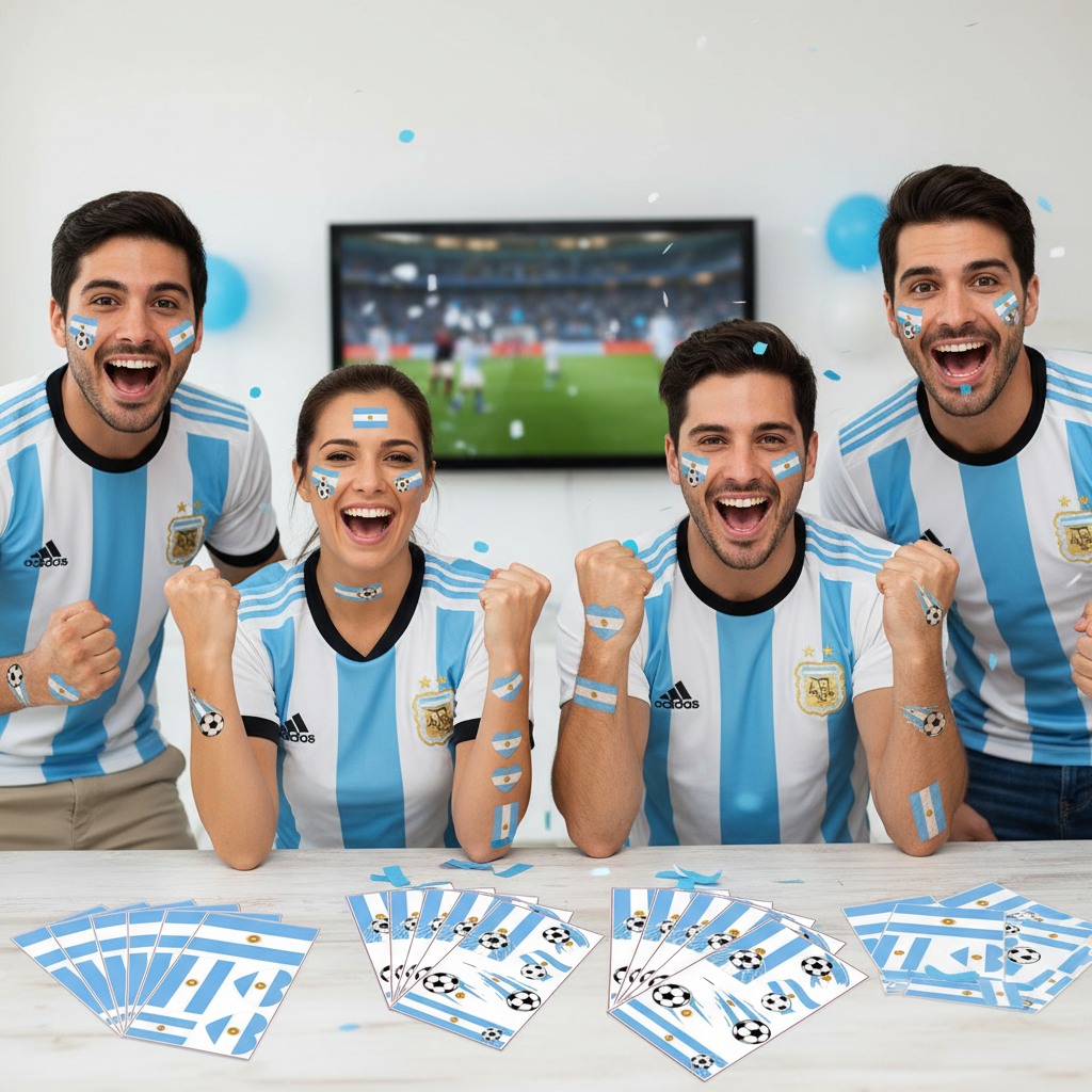 Face Paint Stickers Waterproof Temporary Tattoos Events Sports