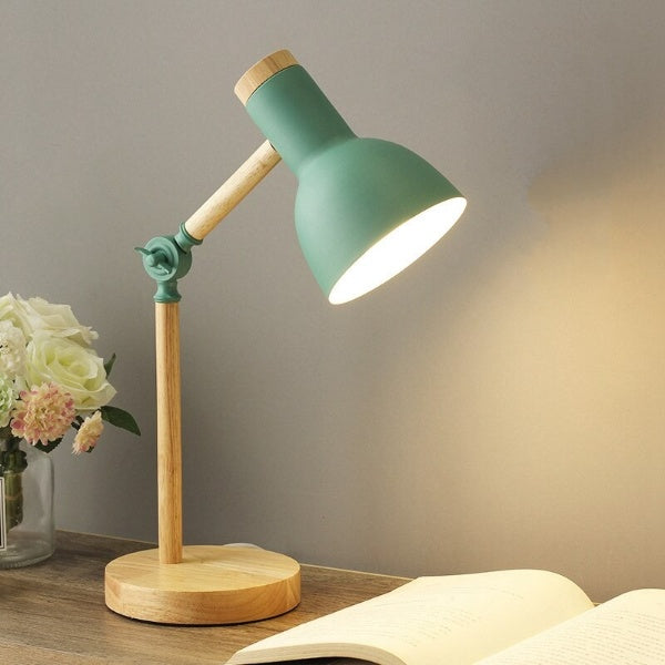 Nordic Wooden LED Desk Lamp | Scandinavian Minimalist Lighting
