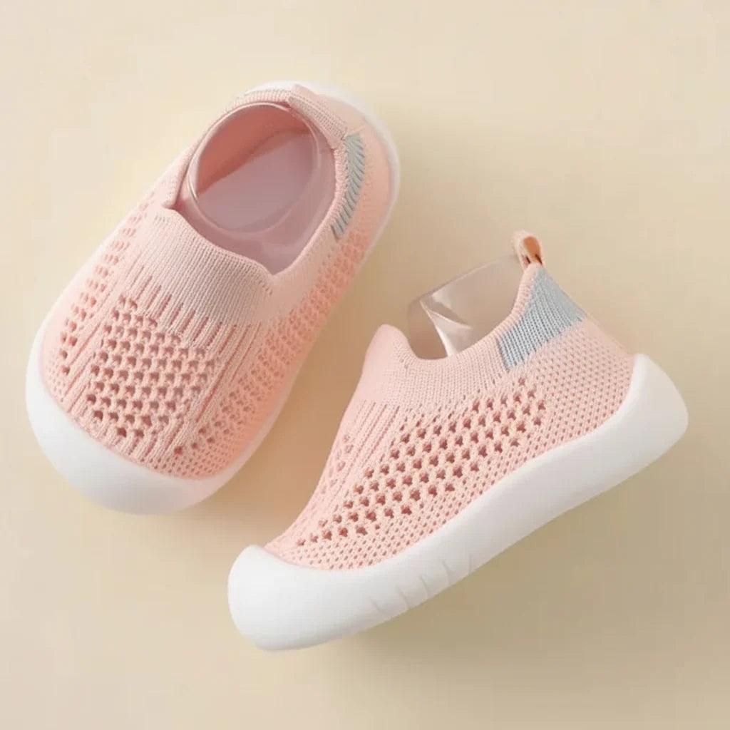 Kids Sneakers Breathable Mesh Slip On Shoes Non Slip Lightweight