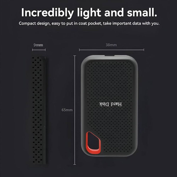 External Hard Drive Portable SSD High-Speed Data Storage