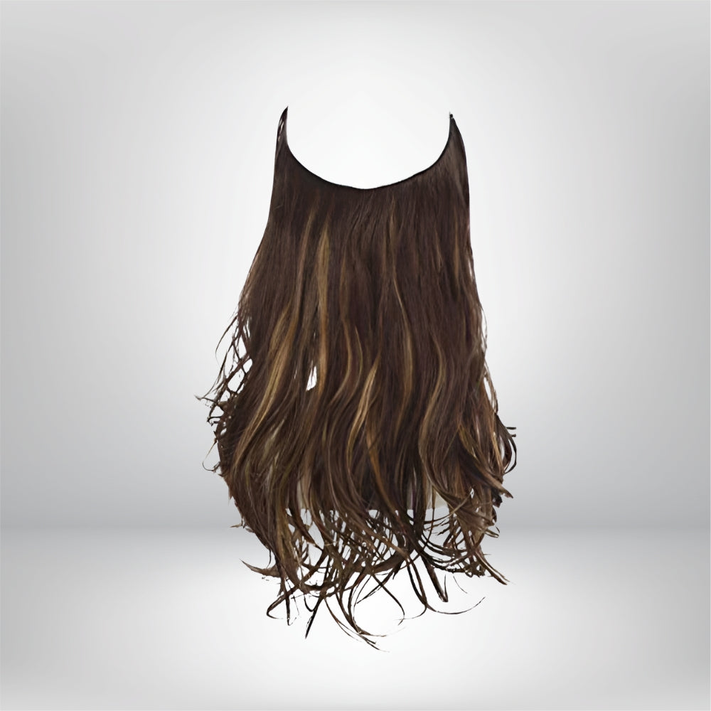 Hair Extensions Natural Wavy Human Hair Clip-In Long Volume Set