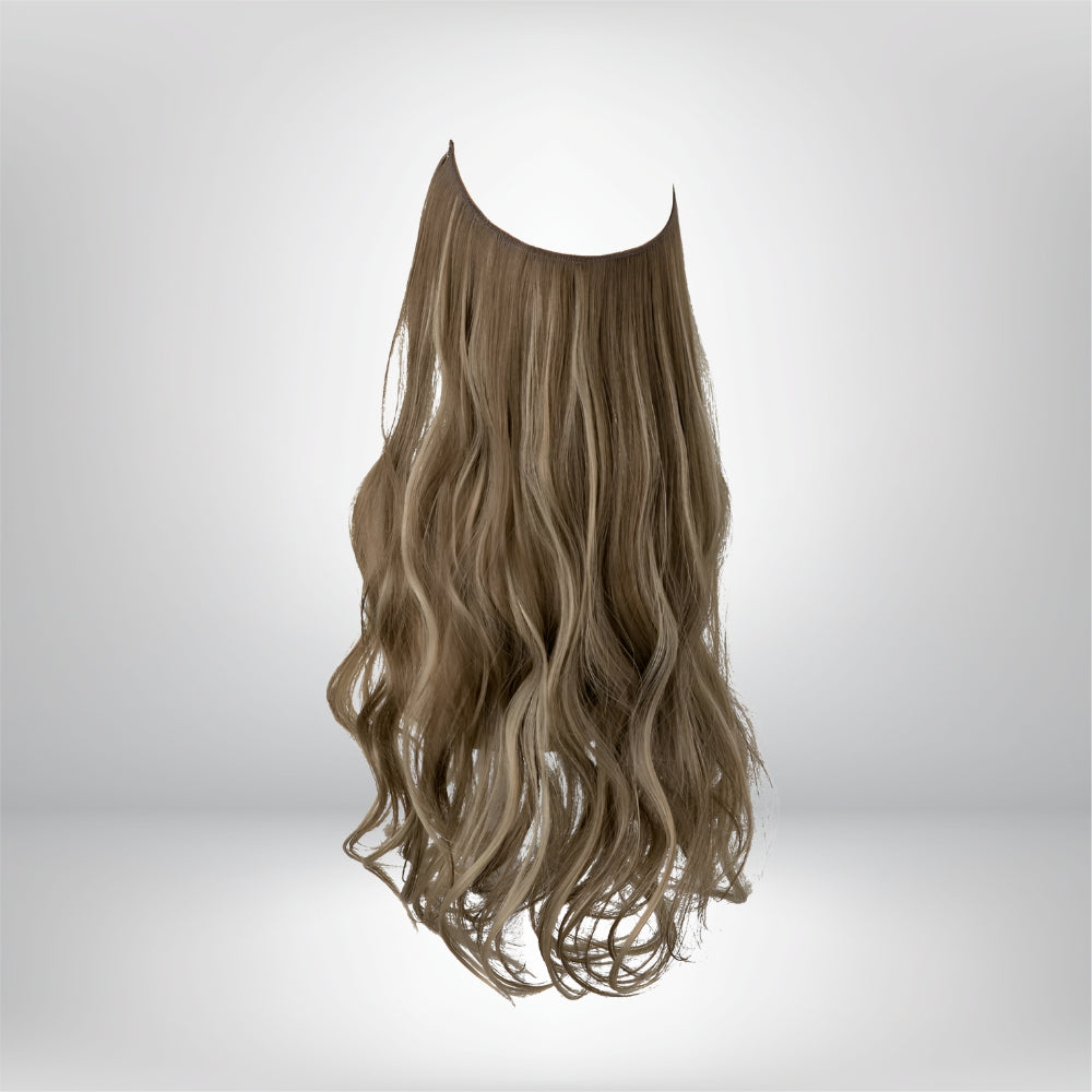 Hair Extensions Natural Wavy Human Hair Clip-In Long Volume Set
