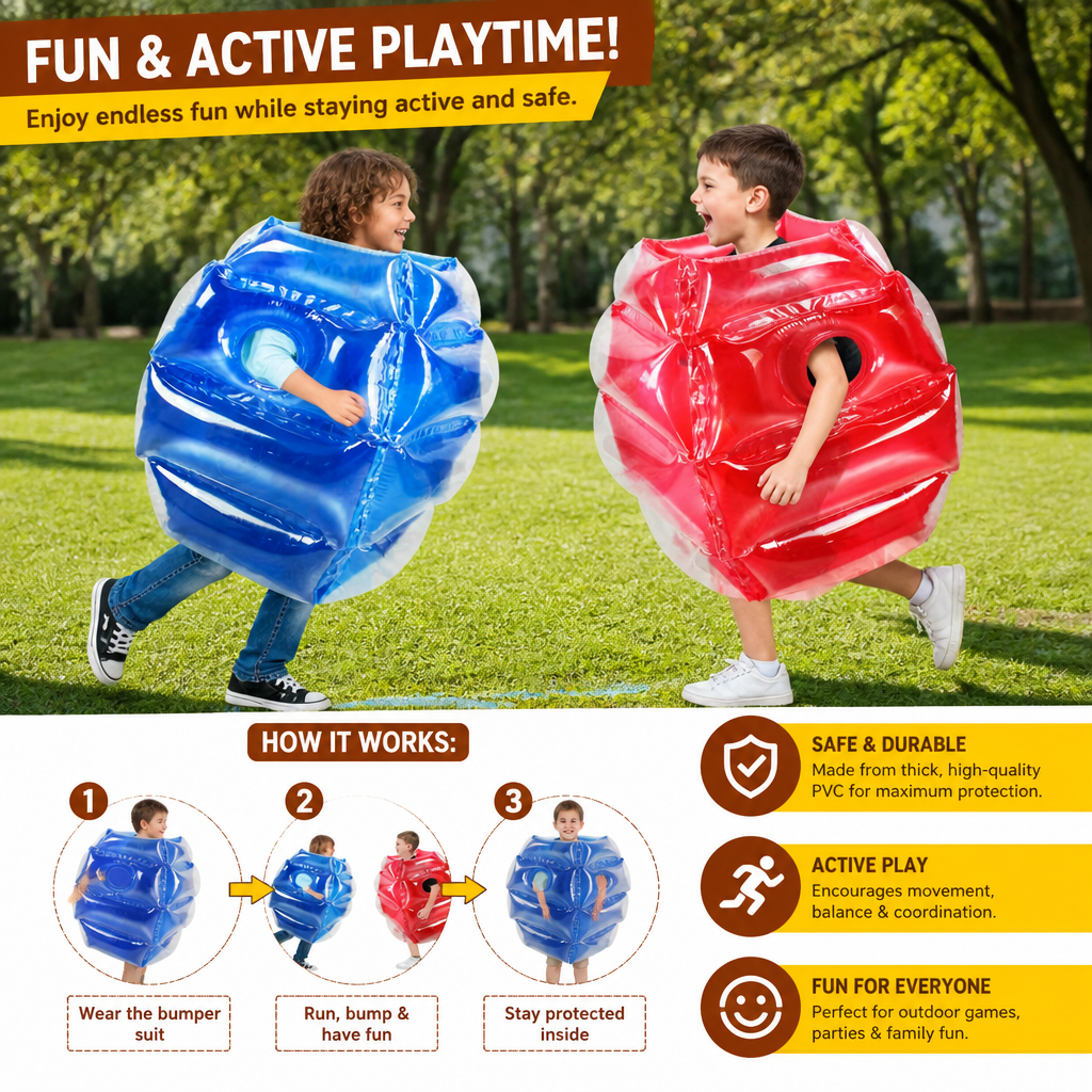 Inflatable Bumper Ball Suit Outdoor Fun Game