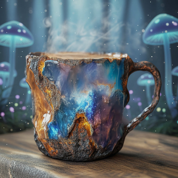 Insulated Coffee Cup Handcrafted Mug Unique Design Crystal