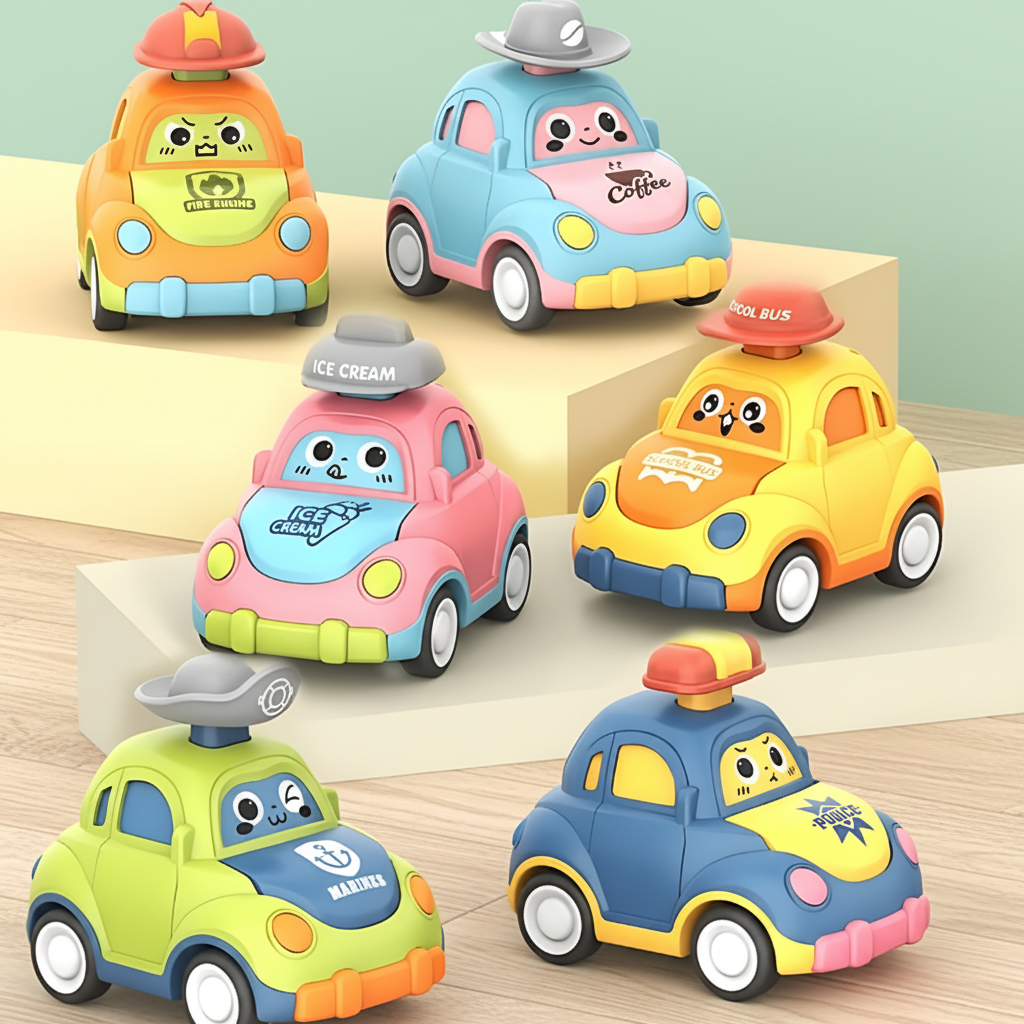 Interactive Toy Cars Fun colorful Playset Vehicles