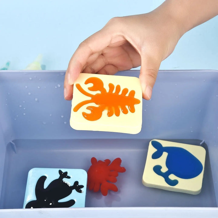 Kids Crafts Water Gel Animal Molds Creative Activity Kit