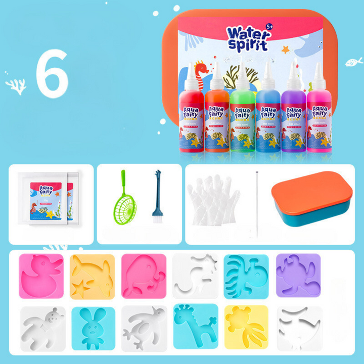 Kids Crafts Water Gel Animal Molds Creative Activity Kit
