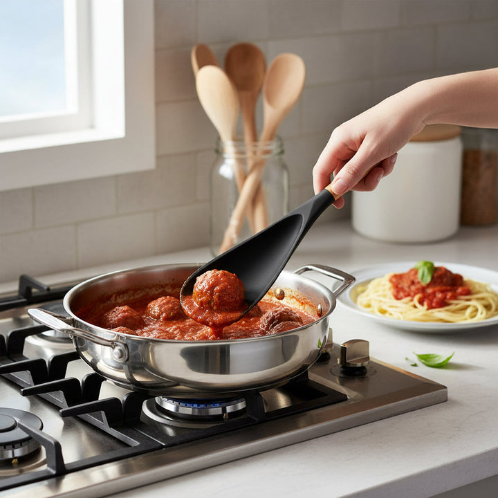 Kitchen Utensil Silicone Spatula Cooking Spoon Seamless Design