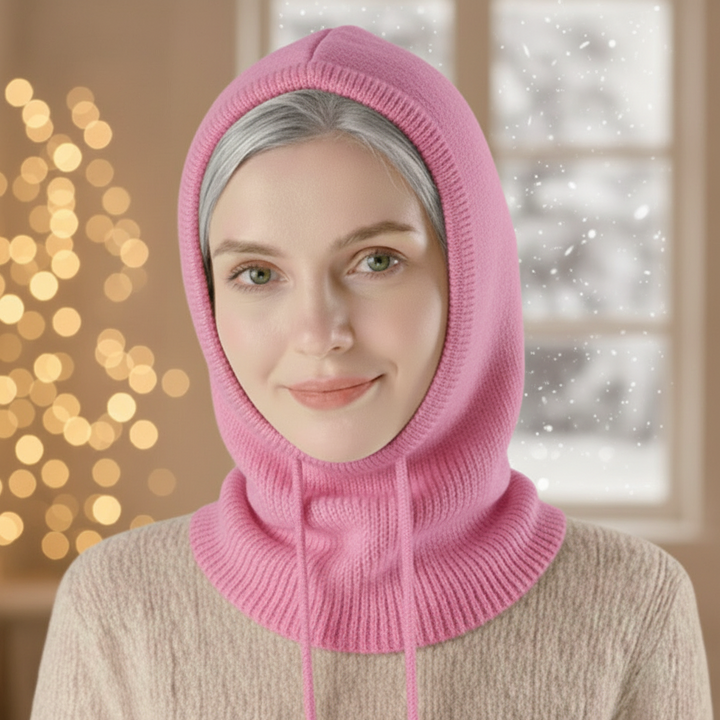 Knit Beanie Cashmere Winter Ribbed Pom-Pom Cold Weather Beanie