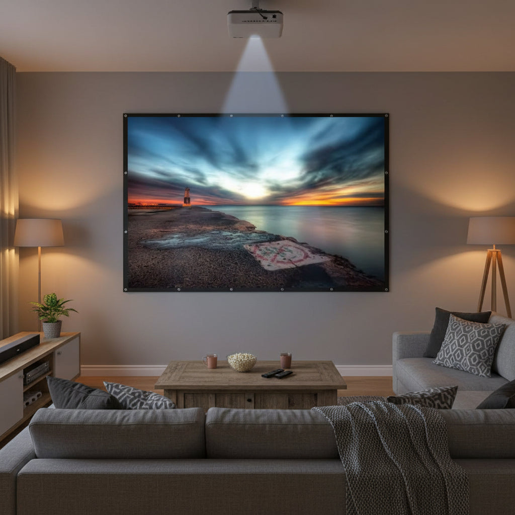 Large Projector Screen Portable Foldable 100 Inch