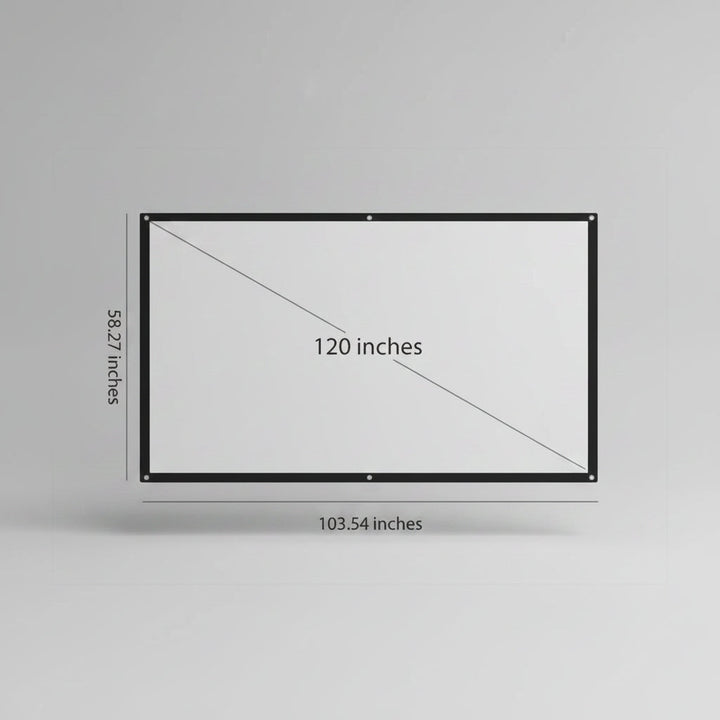 Large Projector Screen Portable Foldable 100 Inch