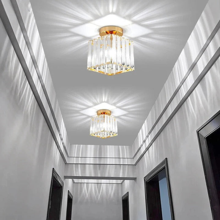 Crystal Ceiling Light | Elegant Corridor &amp; Aisle Lamp
