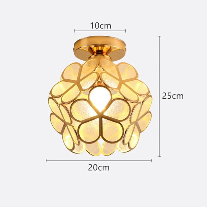 Nordic Petal Aisle Ceiling Lamp | Elegant Corridor &amp; Bedroom Light