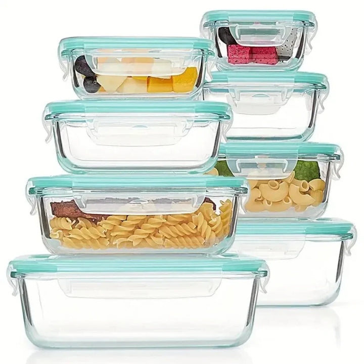 Meal Prep Containers Glass Food Storage Airtight Lids