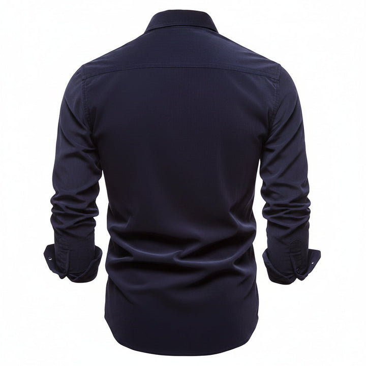 Mens Dress Shirt Button Up Casual Buttoned Collar
