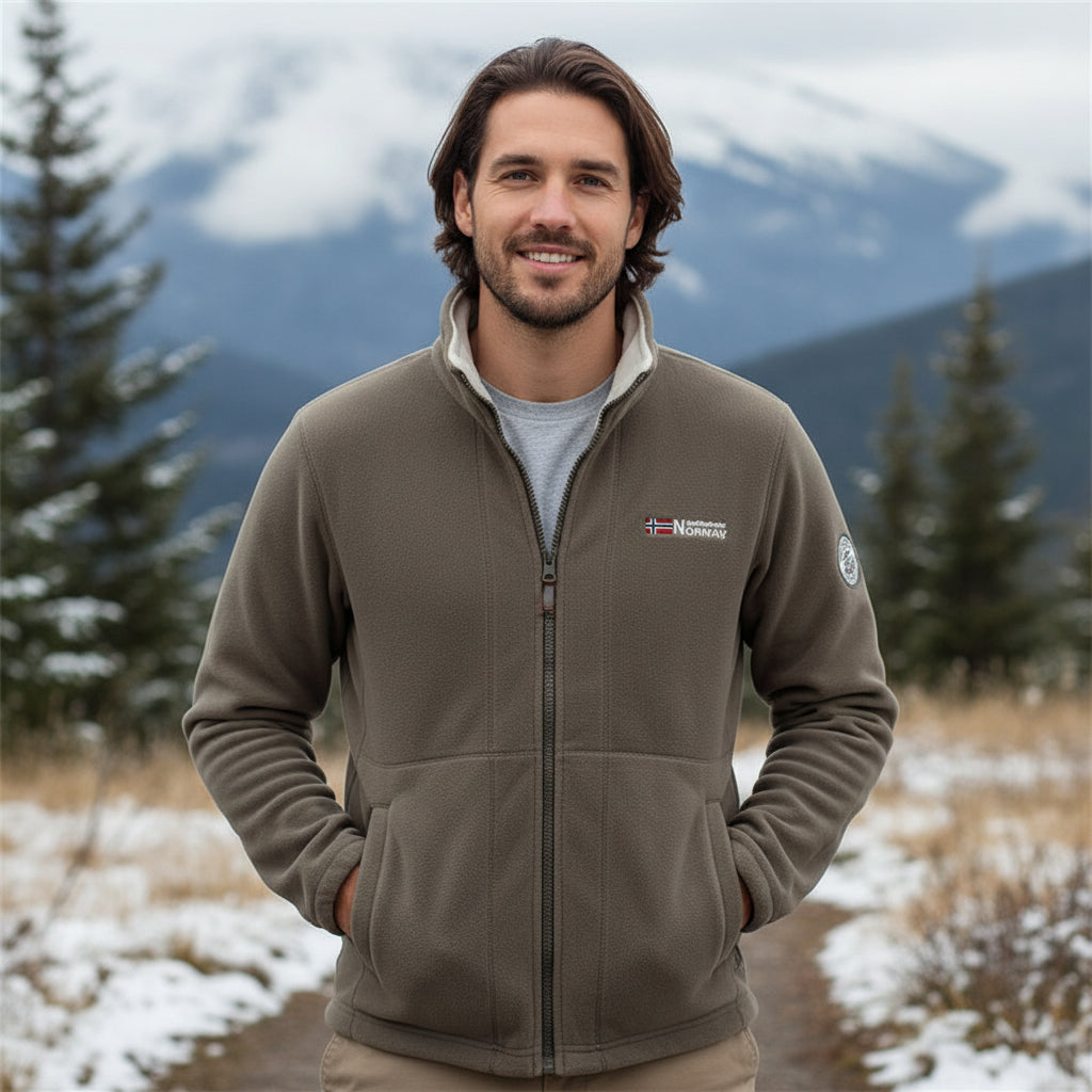 Mens Jacket Comfortable Zip Up Casual Outerwear