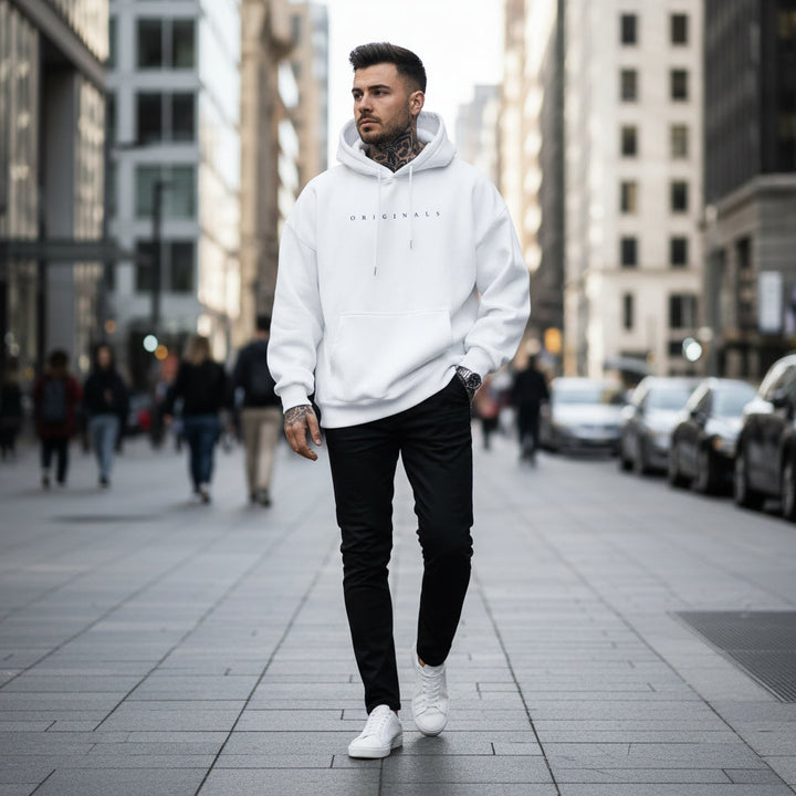 Mens Oversized Hoodie Long Sleeves Sweatshirt | Casual