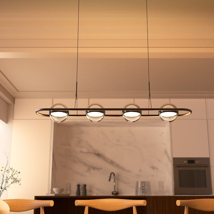 Modern Pendant Light Adjustable Sleek Design Dining Room