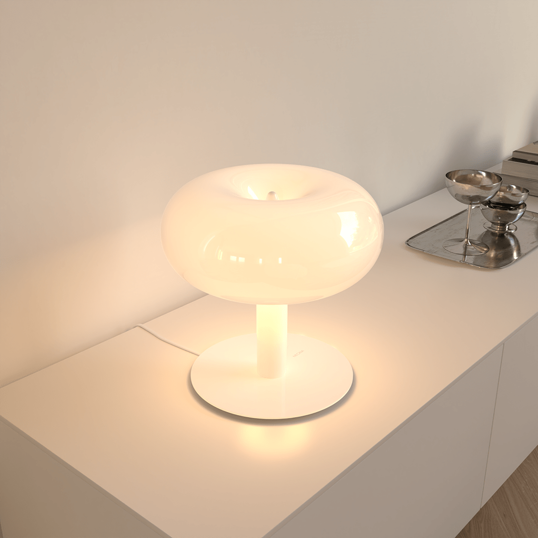 Modern Table Lamp Crystal LED Touch Dimmable Base Glass