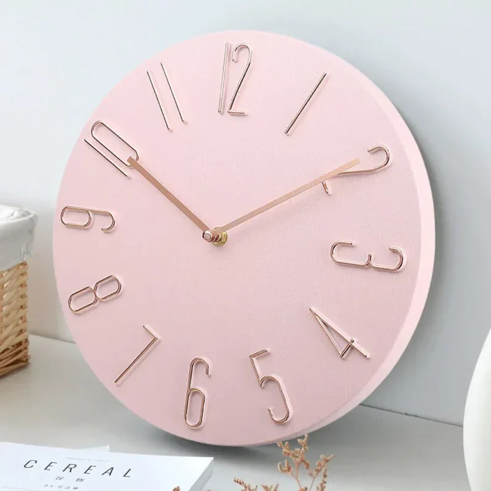 Wall Clock Silent Round Home Office Decor
