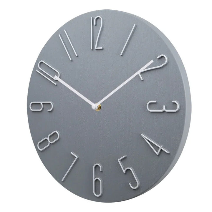 Wall Clock Silent Round Home Office Decor
