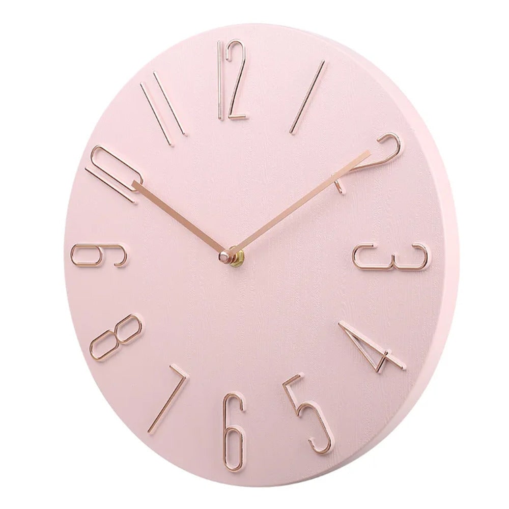 Wall Clock Silent Round Home Office Decor