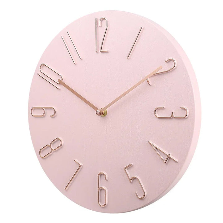 Wall Clock Silent Round Home Office Decor