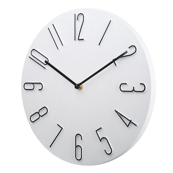 Wall Clock Silent Round Home Office Decor