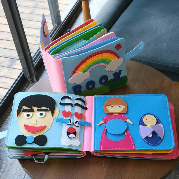 Busy Book Montessori Felt Activity Book Toddler Learning