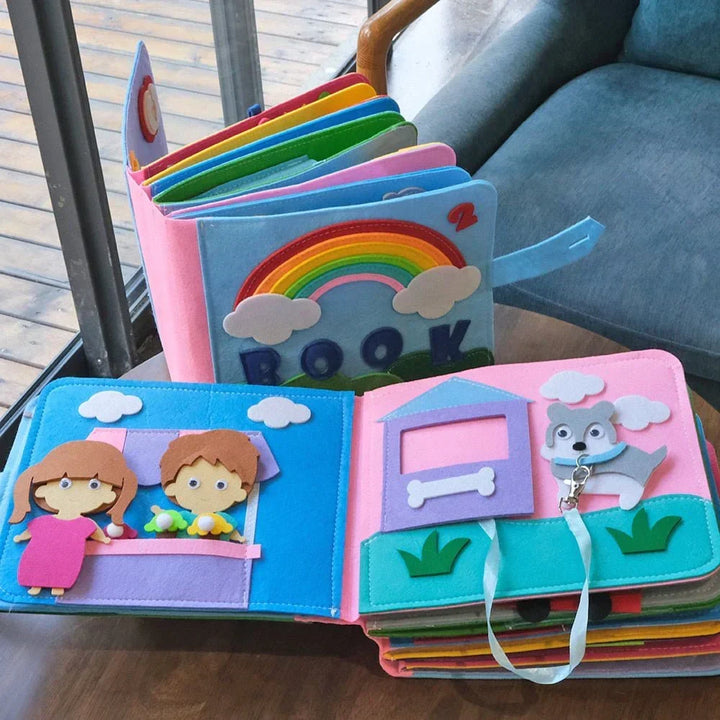 Busy Book Montessori Felt Activity Book Toddler Learning