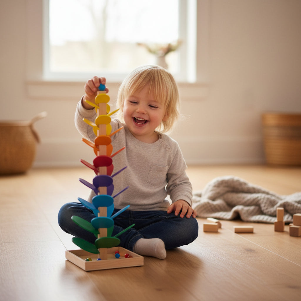 Musical Tree Toy Toddlers colorful Wooden Activity Playset