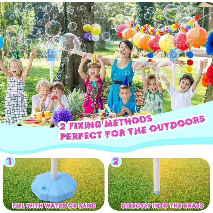 Outdoor Automatic Bubble Maker Lithium Battery Operated