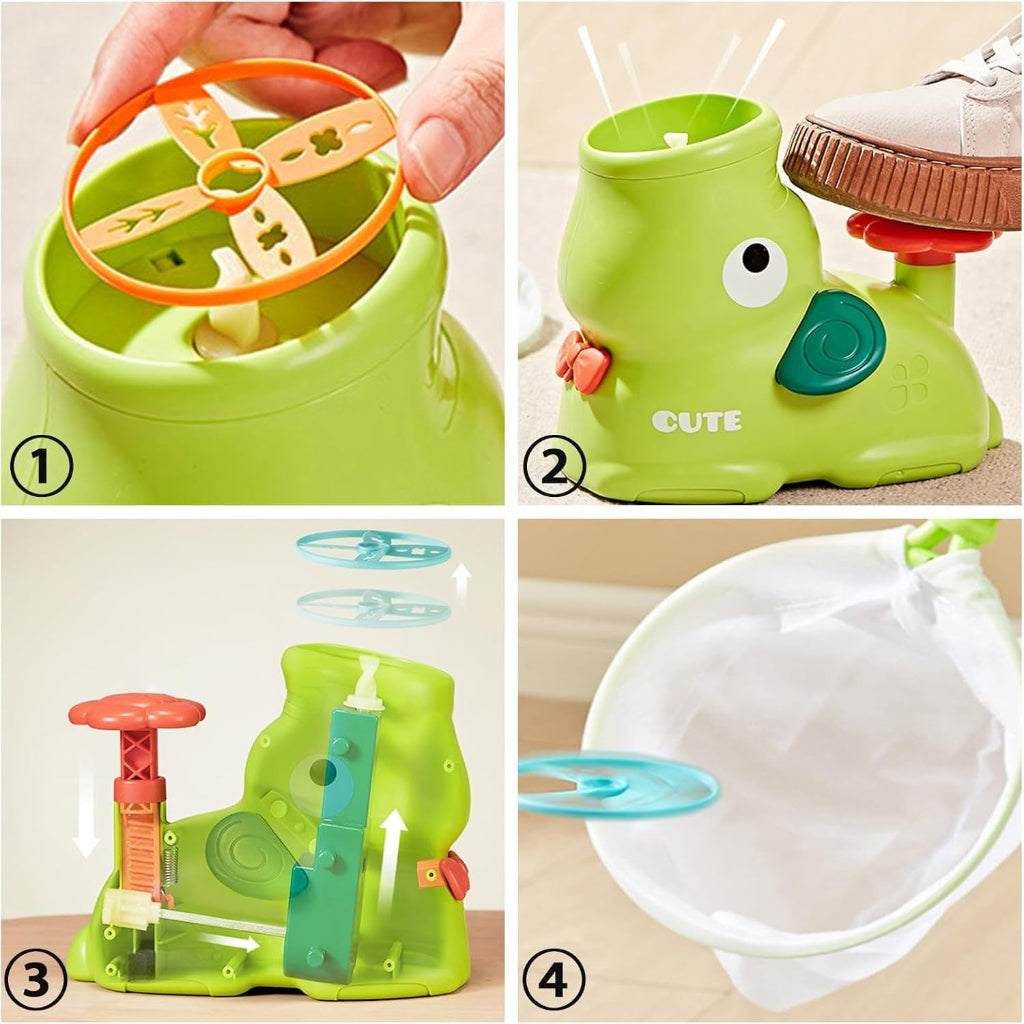 Outdoor Play Equipment Flying Disc Launcher Fun Activity